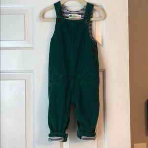Corduroy green overalls